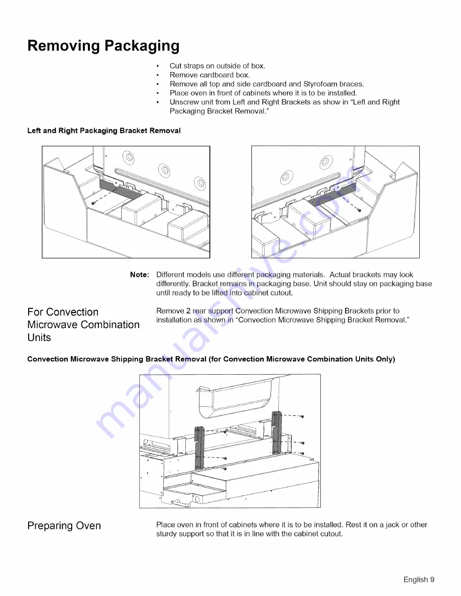 Thermador An American Icon POD301 Installation Manual Download Page 11