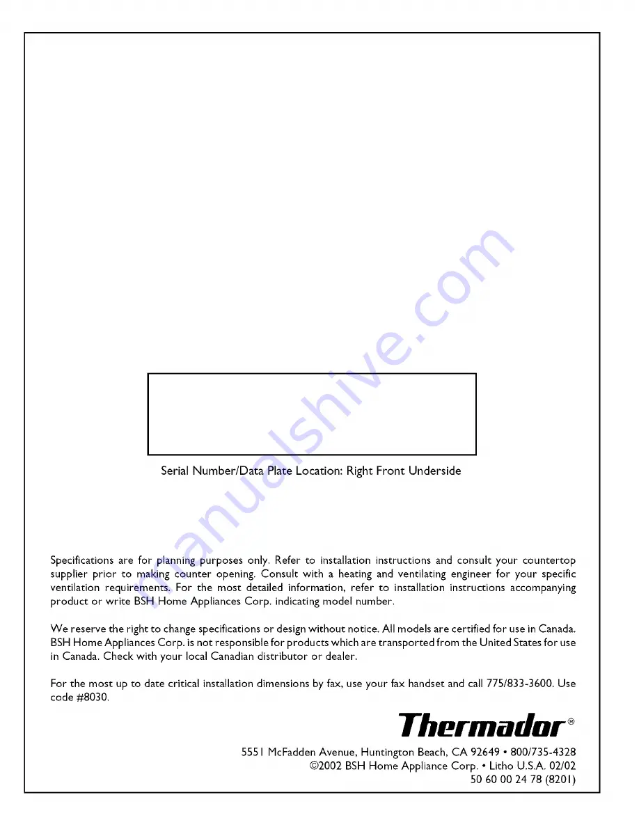 Thermador STEEL GAS STAR SGS304 Care And Use Manual Download Page 16