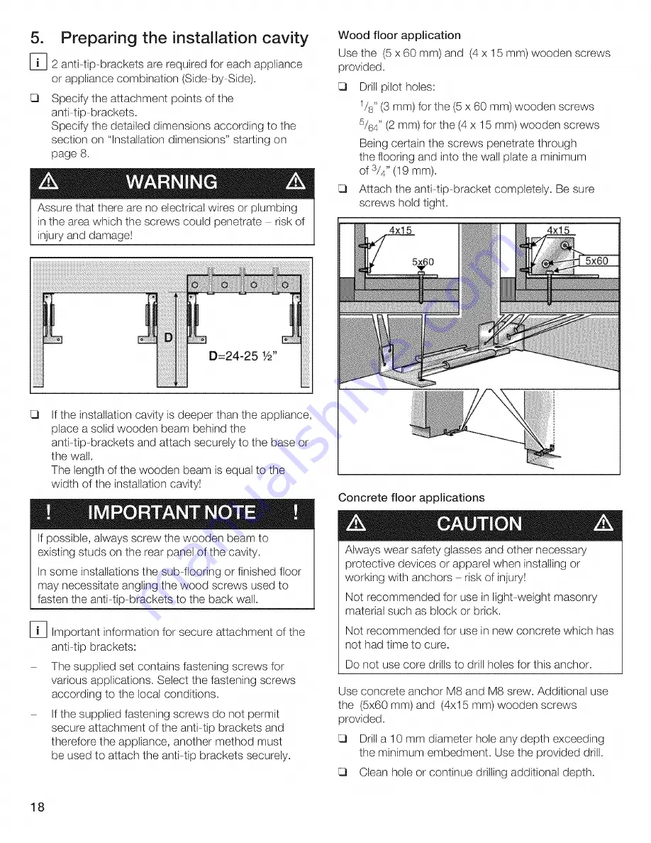 Thermador T18IF70CSS-01 Installation Instructions Manual Download Page 18