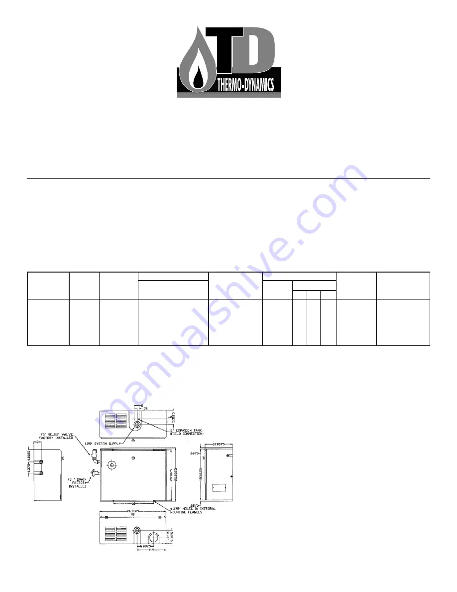 Thermo-Dynamics Boiler TDE-10 Скачать руководство пользователя страница 4