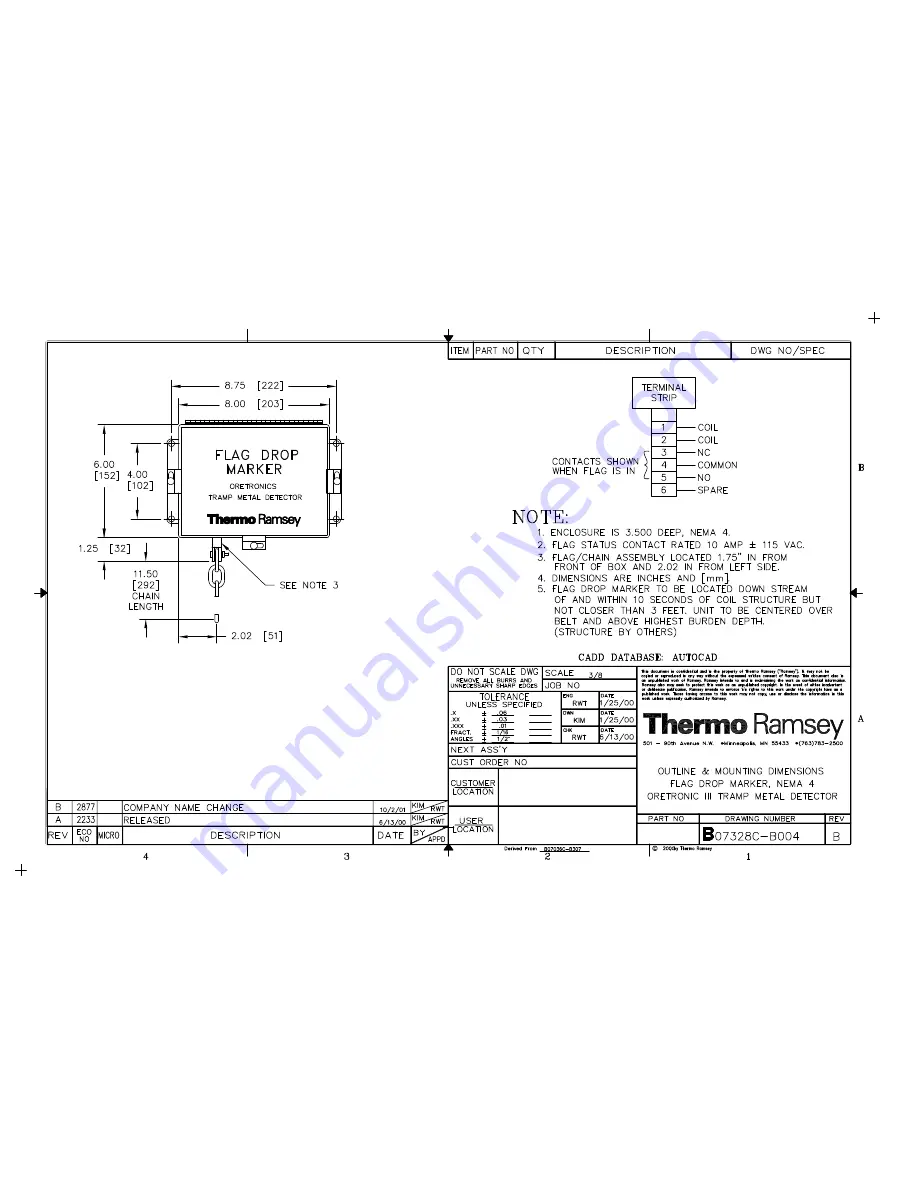 Thermo Electron Ramsey ORETRONIC III Скачать руководство пользователя страница 140