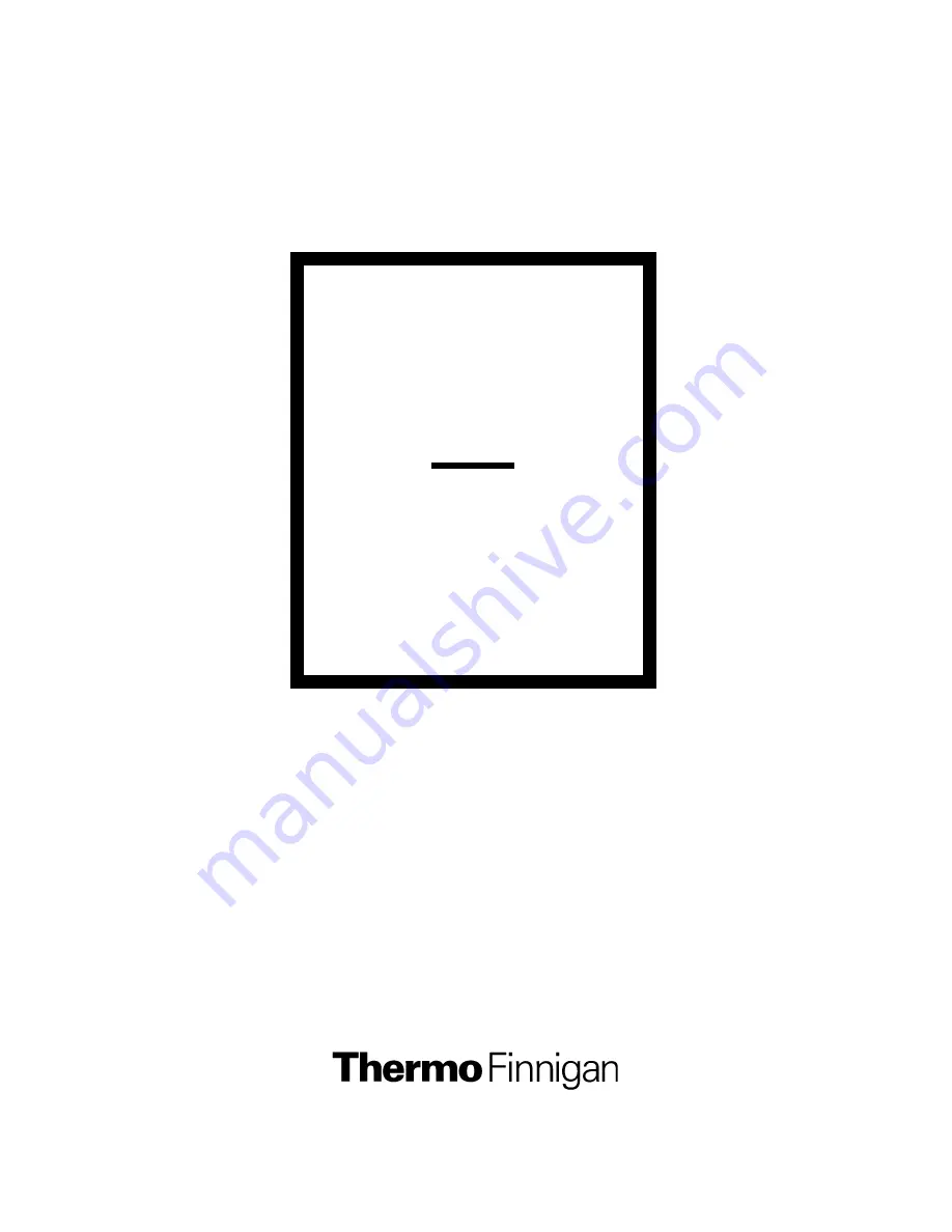 Thermo Finnigan LCQ Deca XP Plus Hardware Manual Download Page 1