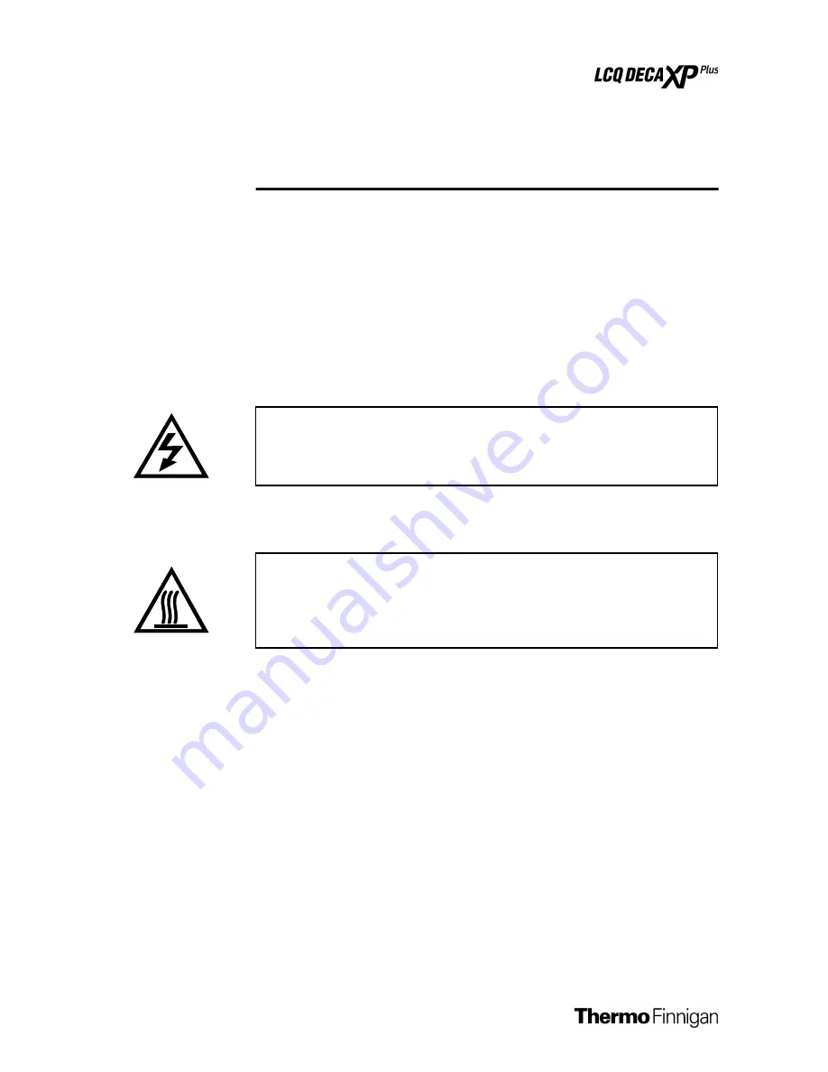 Thermo Finnigan LCQ Deca XP Plus Скачать руководство пользователя страница 48