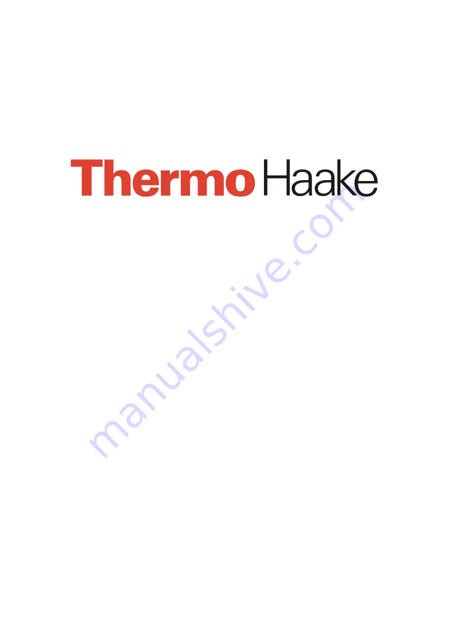 Thermo Haake 002-4348 Instruction Manual Download Page 1