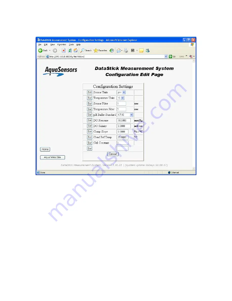 Thermo Scientific AquaSensors AV38 Скачать руководство пользователя страница 42