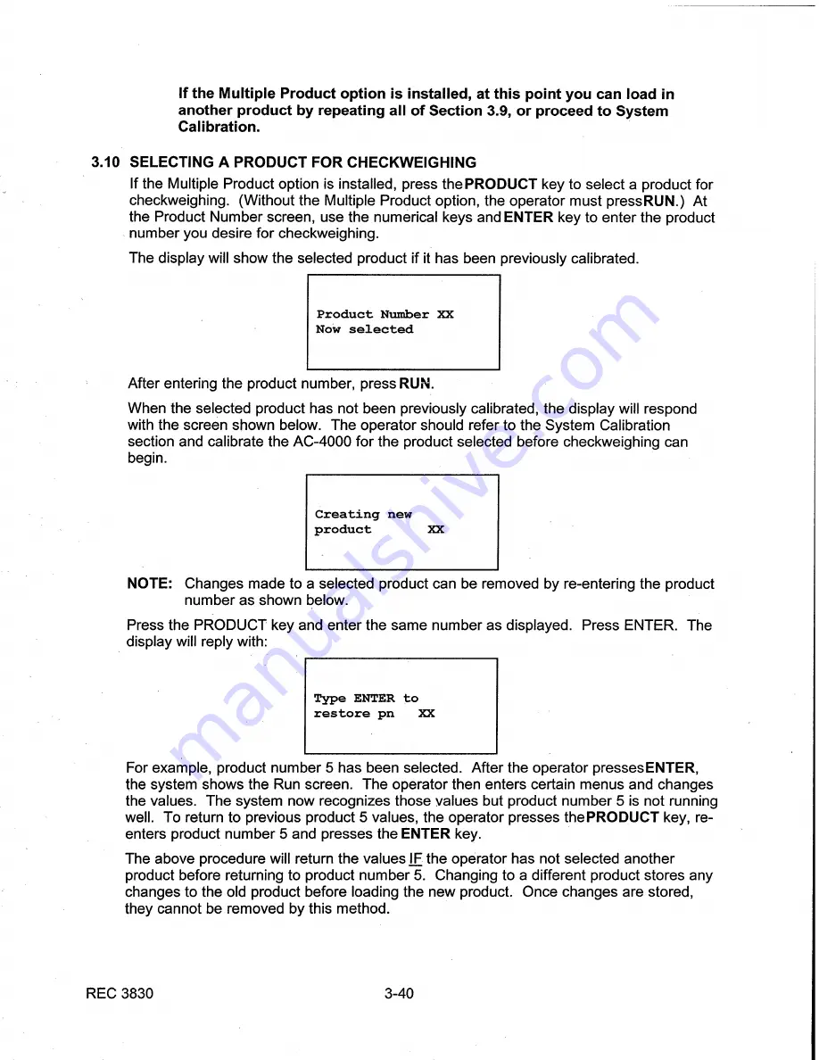 Thermo AC-4000 Operating And Service Manual Download Page 72