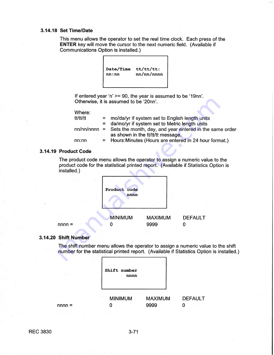 Thermo AC-4000 Operating And Service Manual Download Page 103