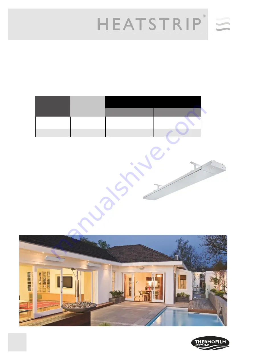 Thermofilm HEATSTRIP ELEGANCE THE RA Series Product Manual Download Page 4