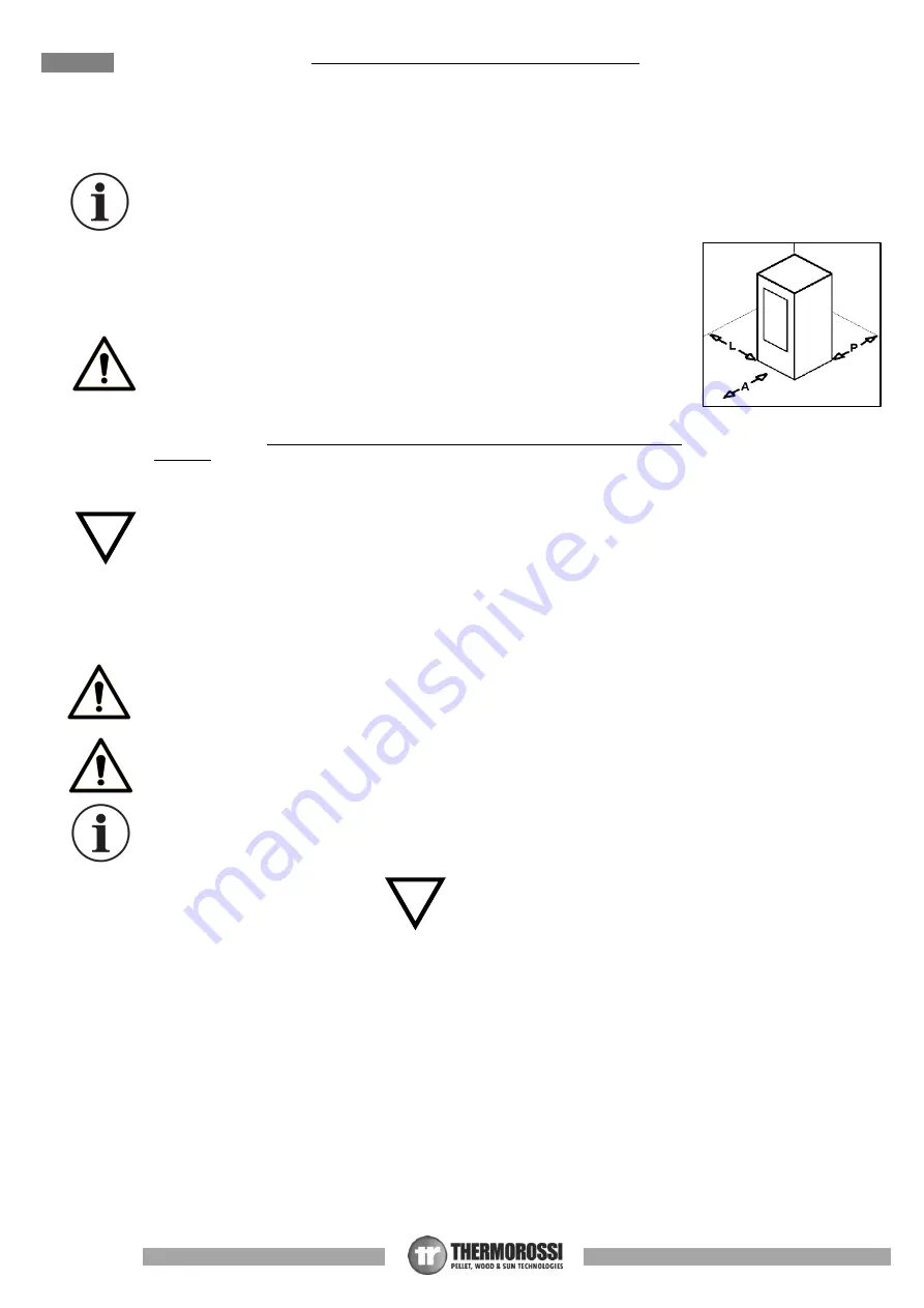 THERMOROSSI COMPACT S18 EVO Installation, Use And Maintenance Manual Download Page 10