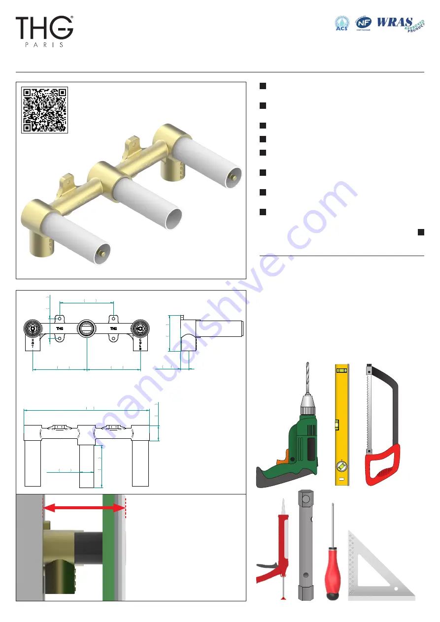 THG PARIS G00.40AM Installation Instructions Download Page 1