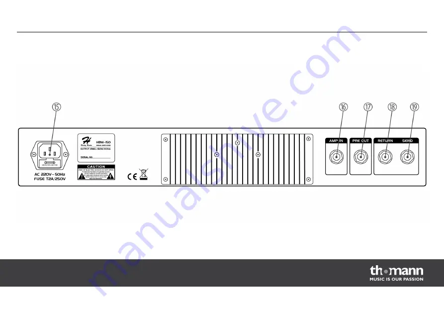 thomann Harley Benton HBW-150 User Manual Download Page 21