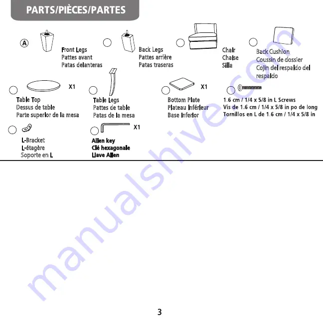 Thomasville 1763-7704B-48 Assembly And Care Instructions Download Page 3