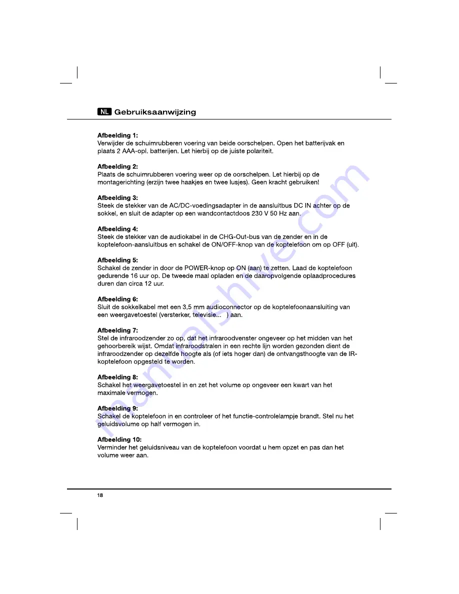 THOMSON 105137 Operating Instruction Download Page 19