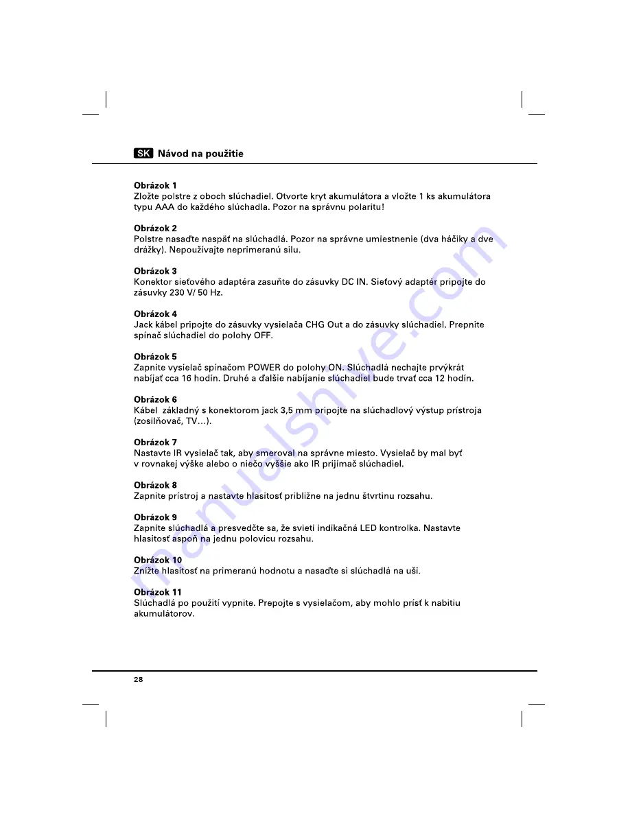 THOMSON 105137 Operating Instruction Download Page 29