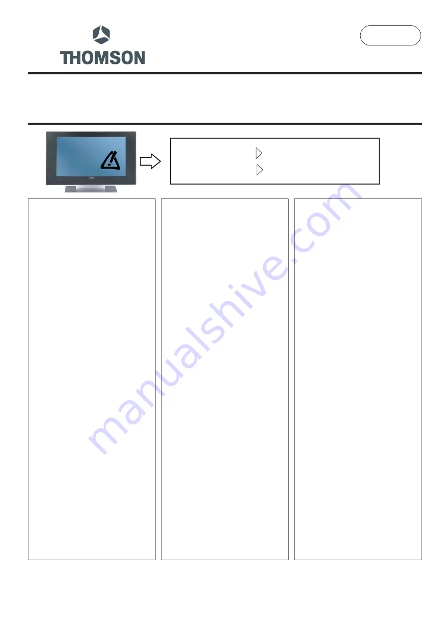 THOMSON 26LB040S5/U Manual Download Page 1