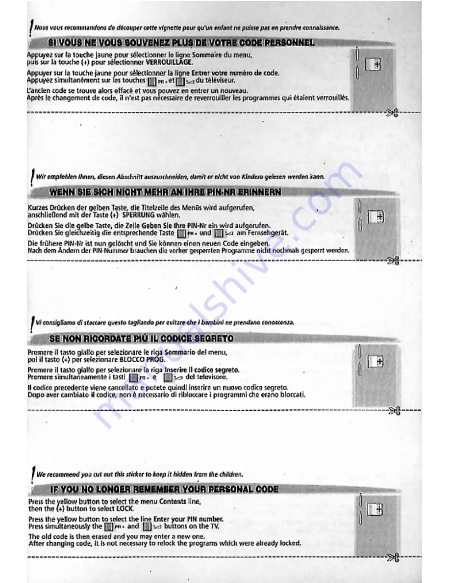 THOMSON 28VT68NE User Manual Download Page 33