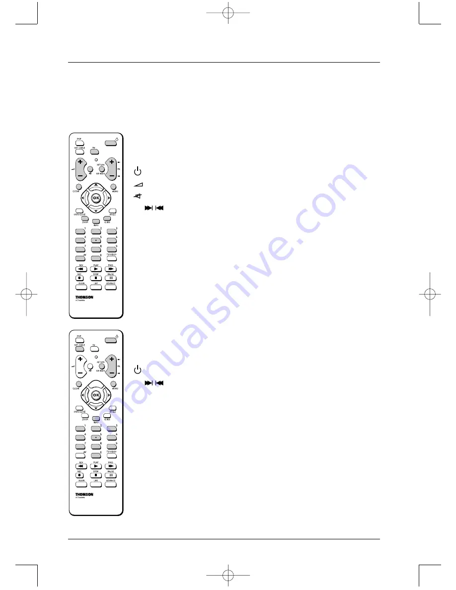 THOMSON DTH7500 User Manual Download Page 20