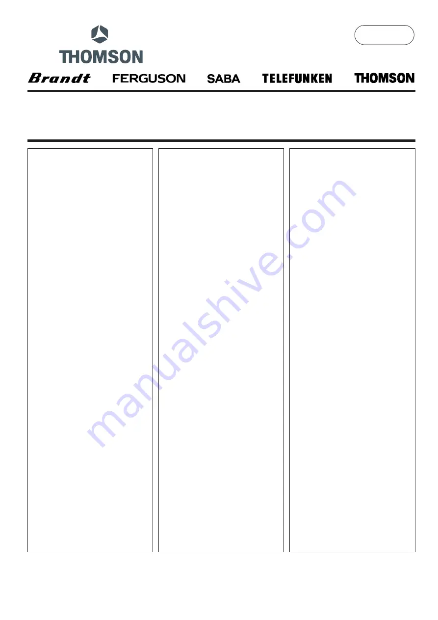 THOMSON ETC210 Manual Download Page 62