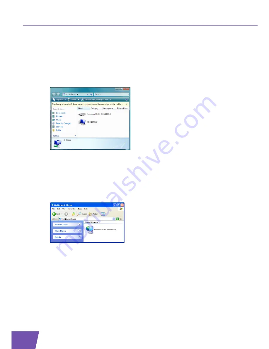 THOMSON TG790 Setup And User Manual Download Page 44