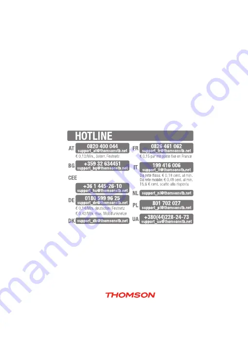 THOMSON THC300 Скачать руководство пользователя страница 4