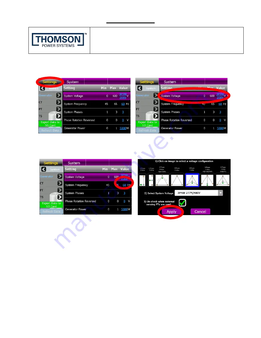 THOMSON TS 870 Installation, Operating & Service Manual Download Page 73