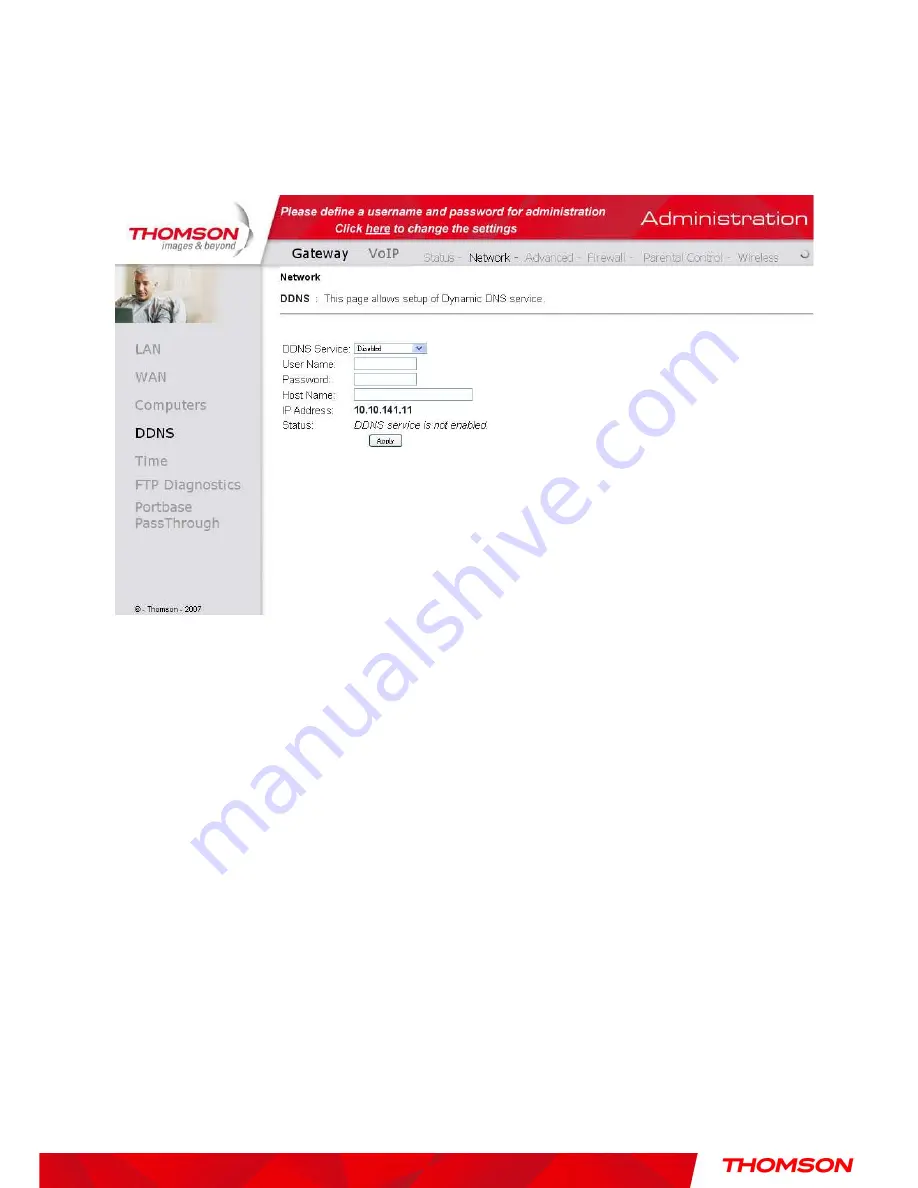 THOMSON TWG870 User Manual Download Page 39