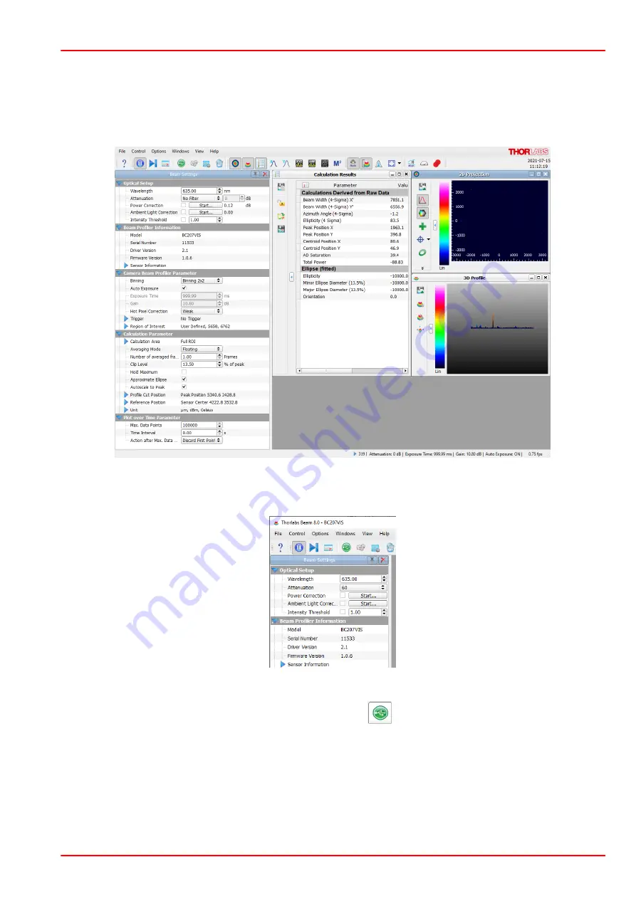 THORLABS BC207UV Operating Manual Download Page 21