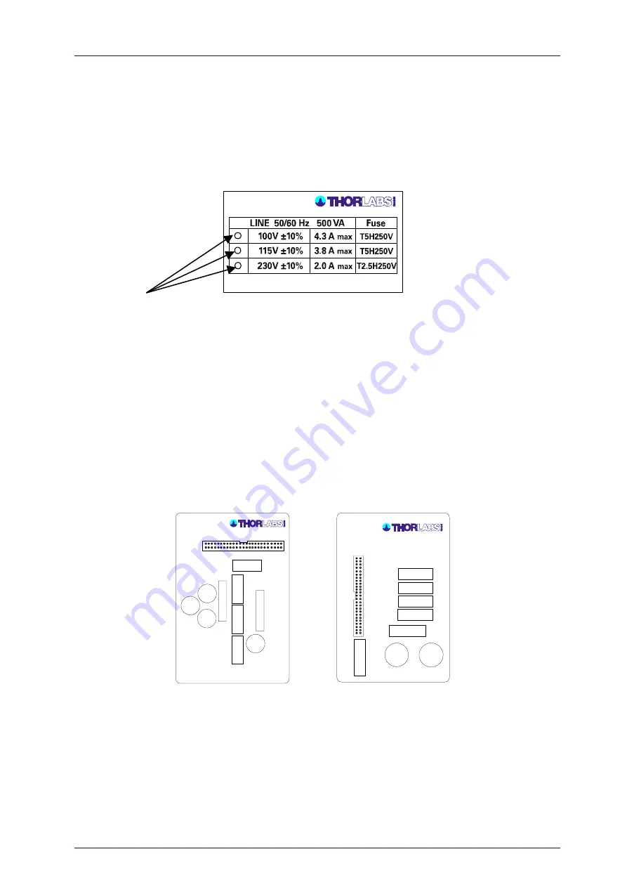 THORLABS Blueline Series Operation Manual Download Page 80