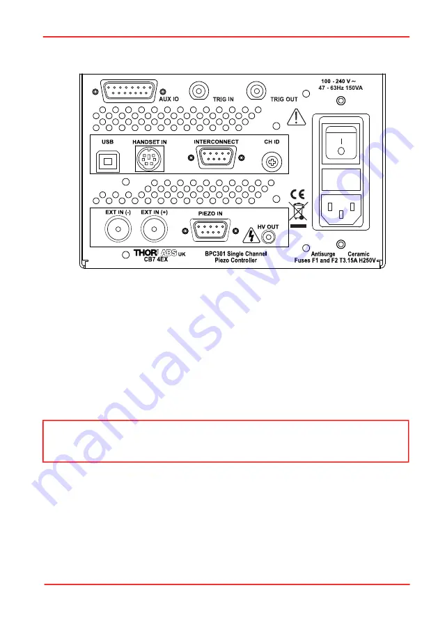 THORLABS BPC301 User Manual Download Page 15