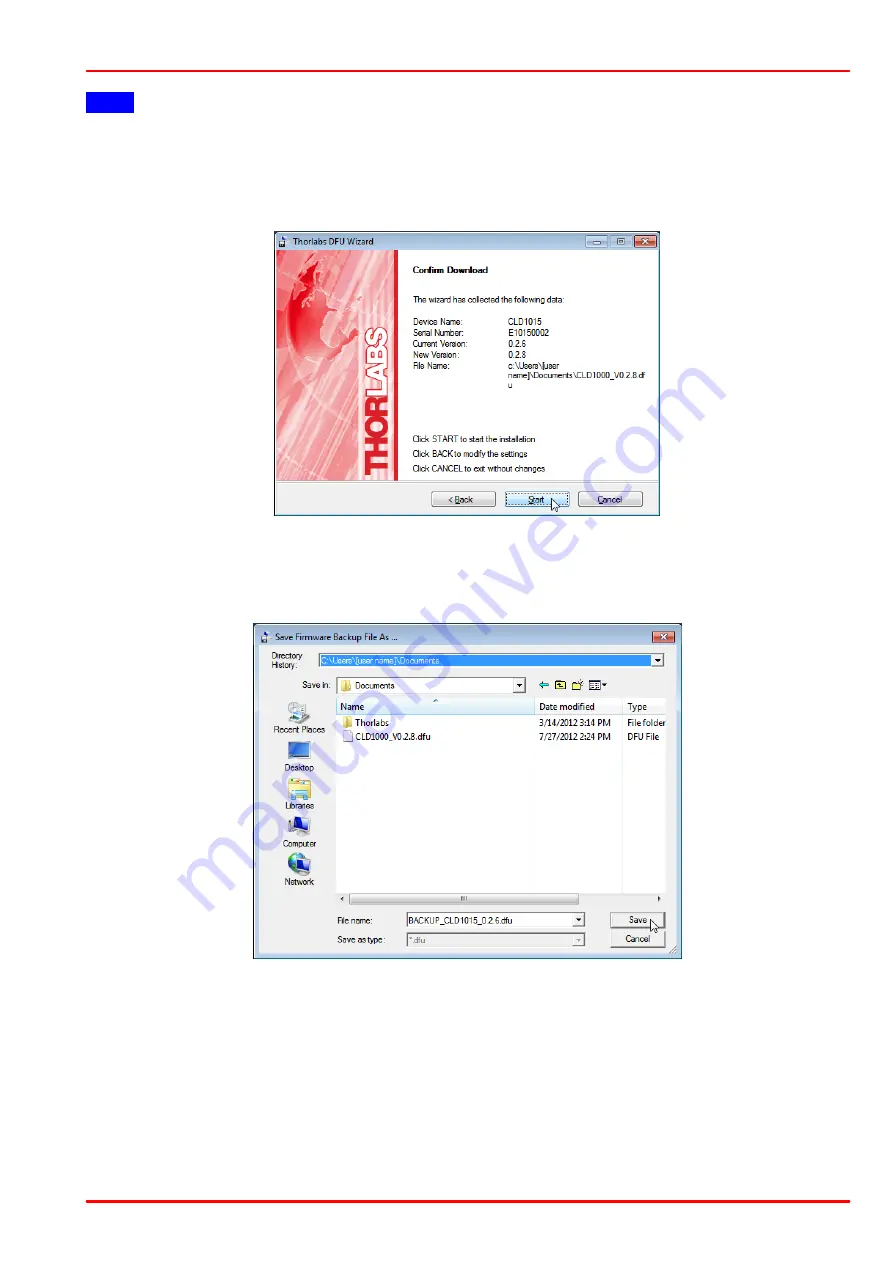 THORLABS CLD101 Series Скачать руководство пользователя страница 65