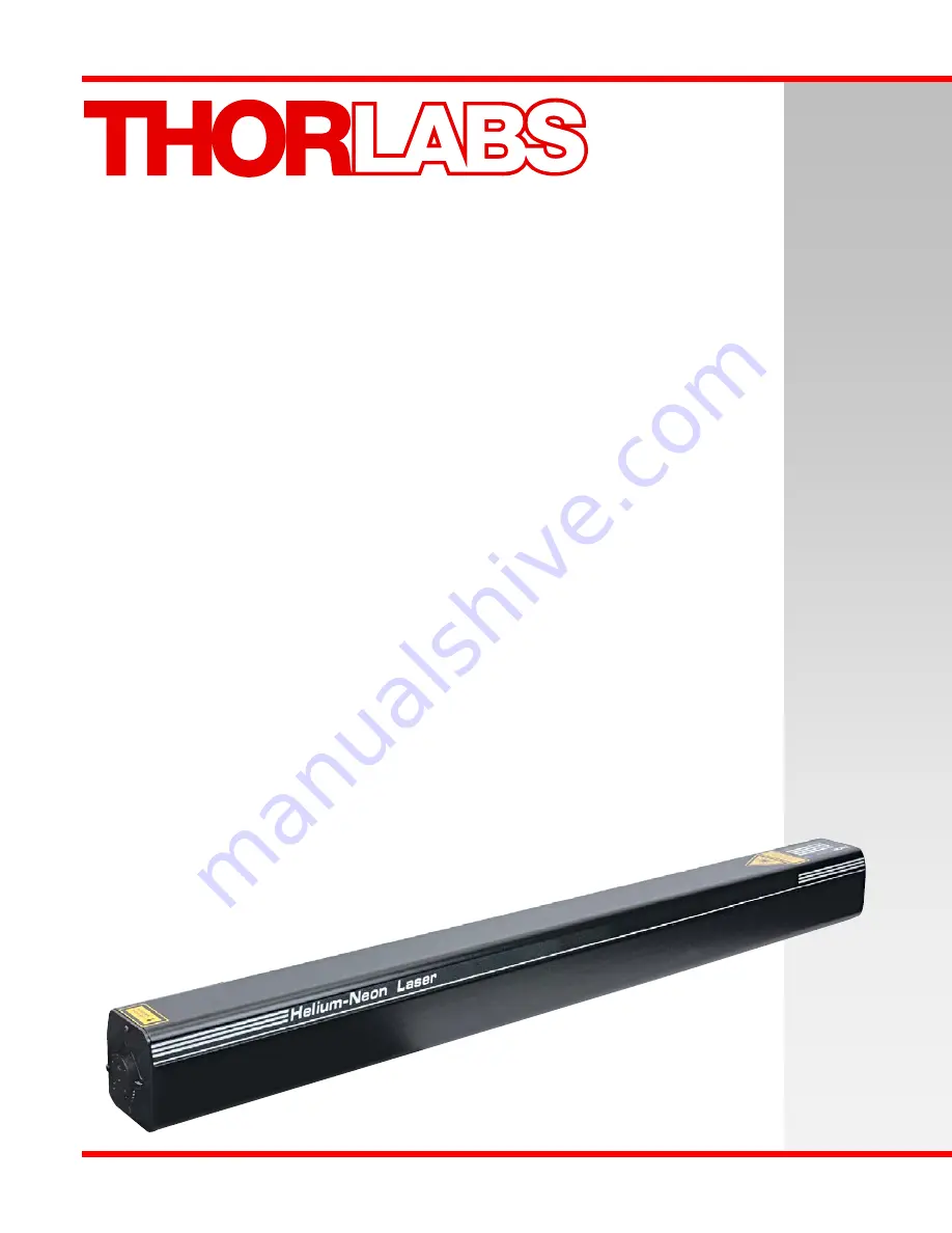 THORLABS HRP350 Operating Manual Download Page 1