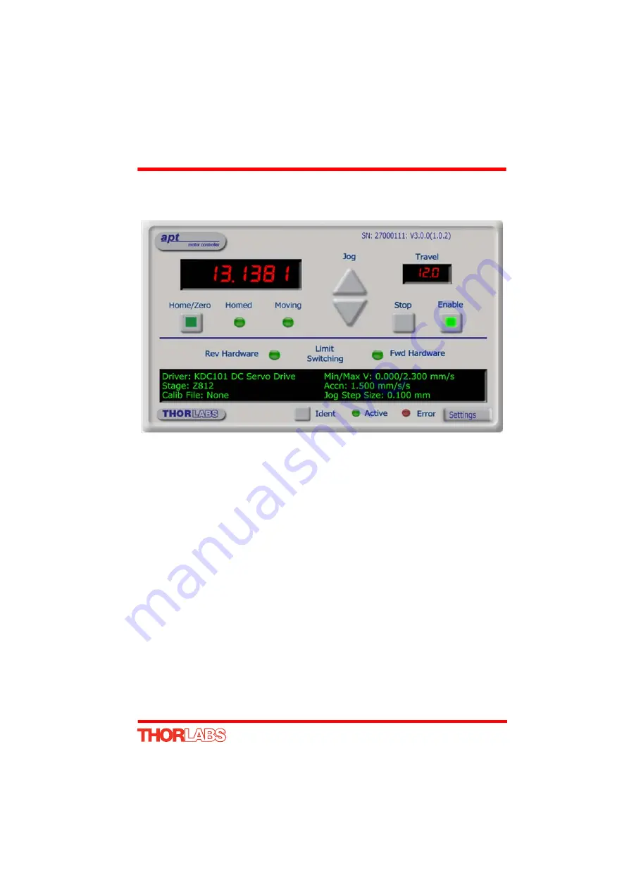 THORLABS KDC101 Скачать руководство пользователя страница 31