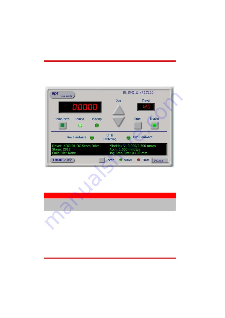 THORLABS KDC101 User Manual Download Page 32