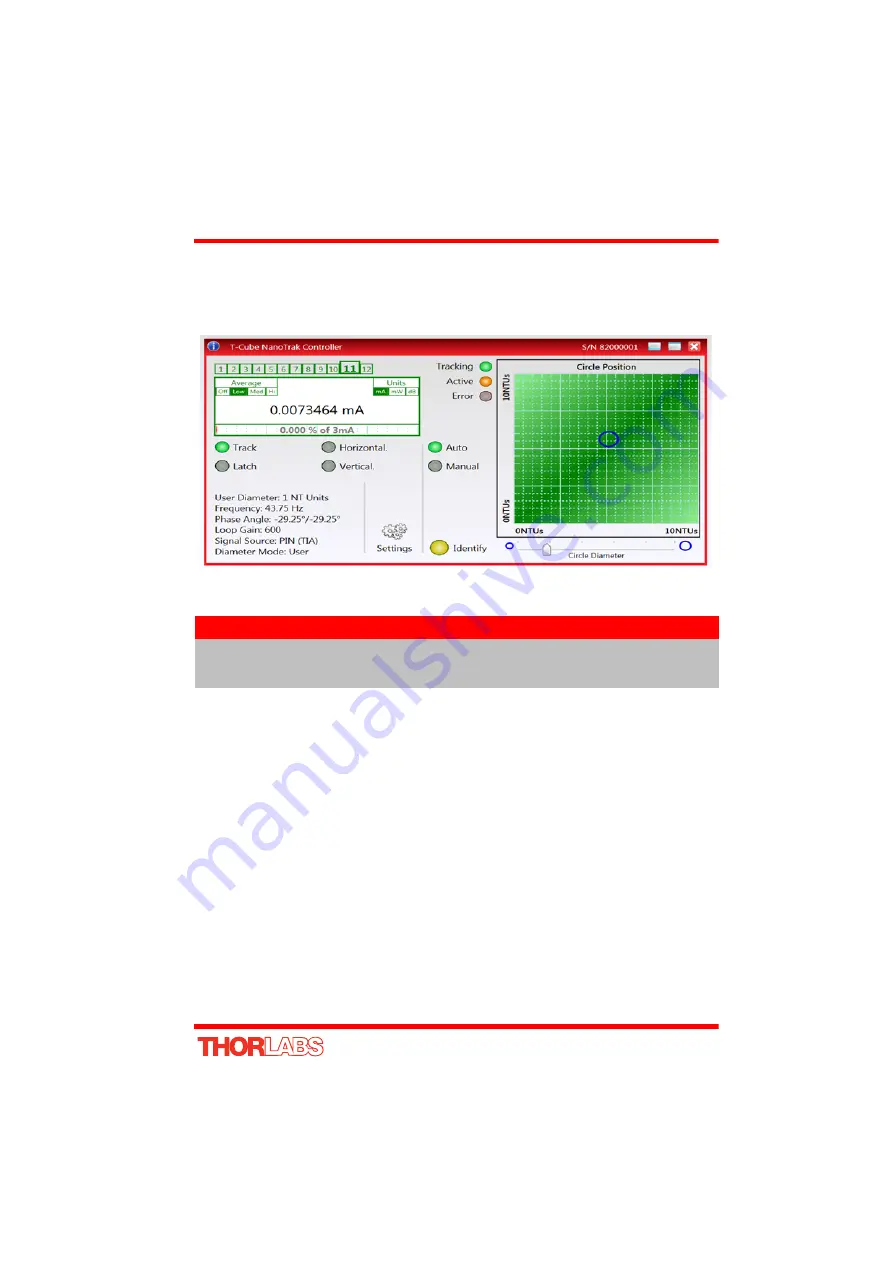 THORLABS T-Cube NanoTrak TNA001/IR Скачать руководство пользователя страница 39