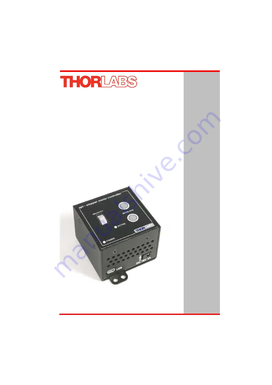 THORLABS TST001 User Manual Download Page 1