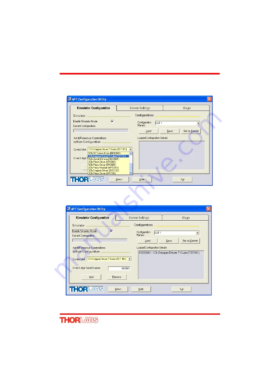 THORLABS TST101 Скачать руководство пользователя страница 39