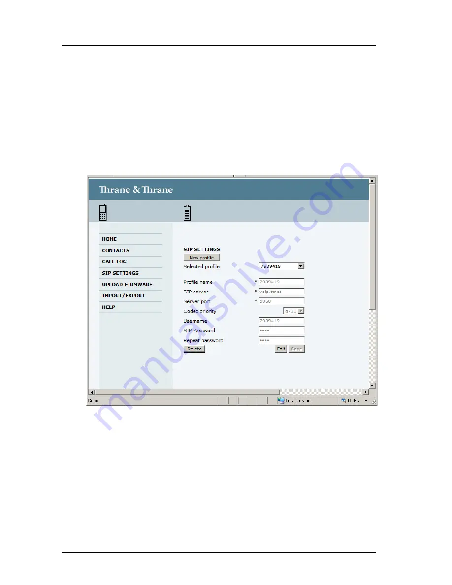 Thrane&Thrane Thrane IP Handset User Manual Download Page 112