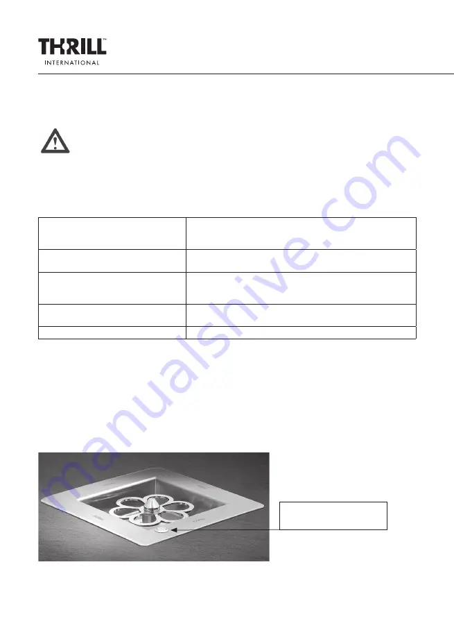 THRILL CUBE User And Maintenance Manual Download Page 16