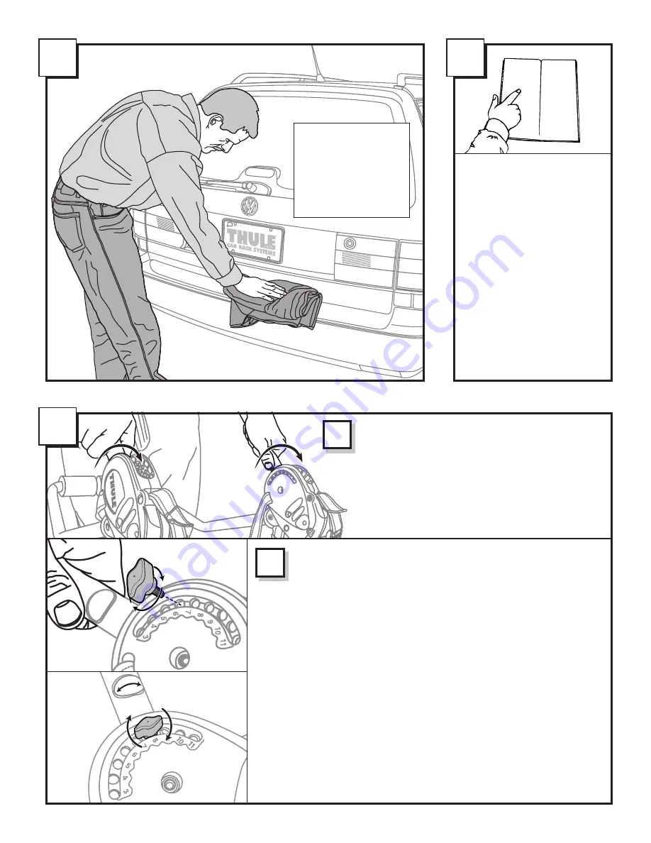 Thule 3 Bike Carrier 960 Freeway Installation Instructions Manual Download Page 2