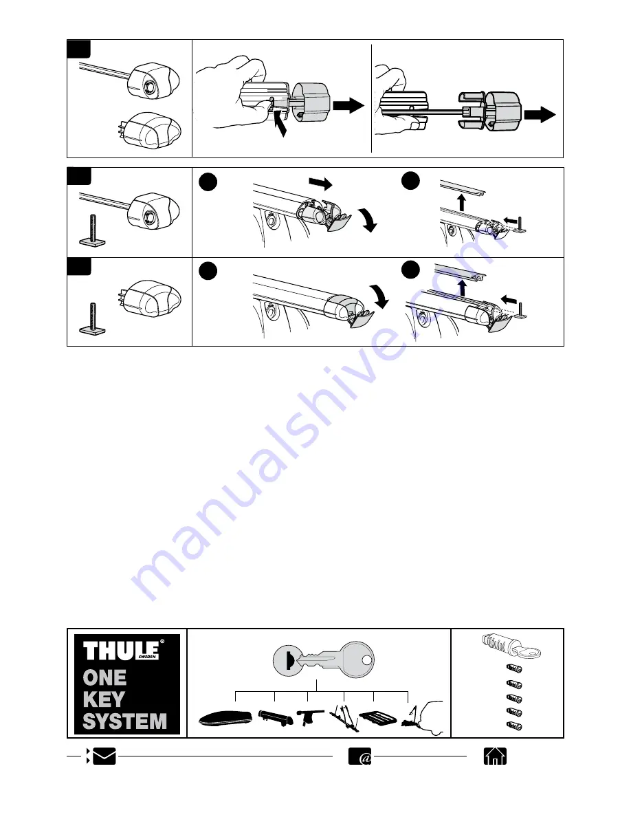 Thule 3030 Instruction Manual Download Page 12