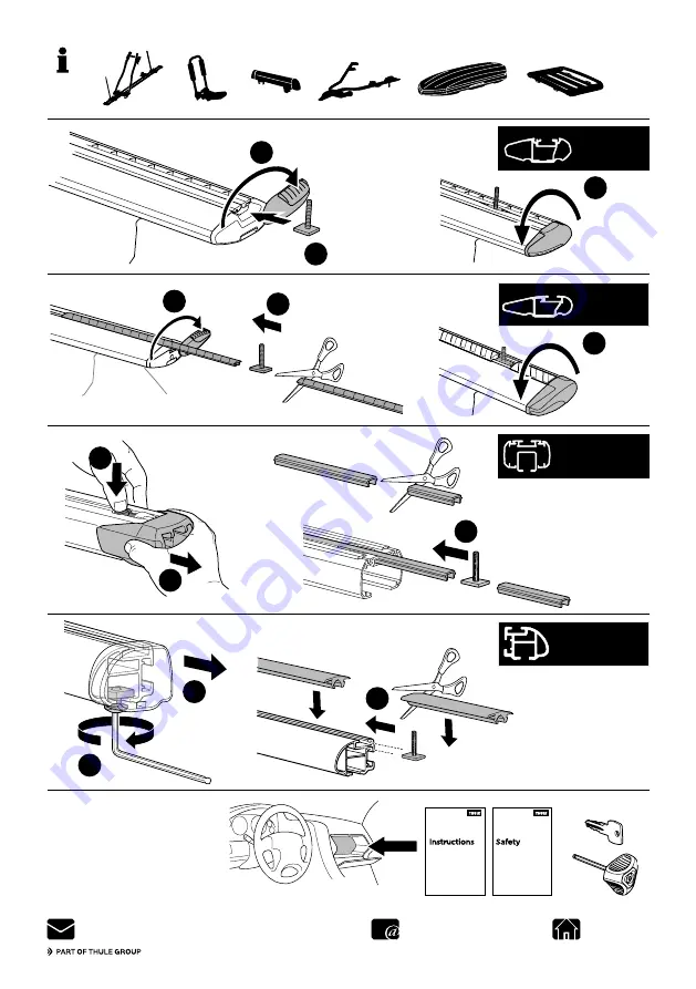 Thule Evo Raised Rail 710400 Скачать руководство пользователя страница 12