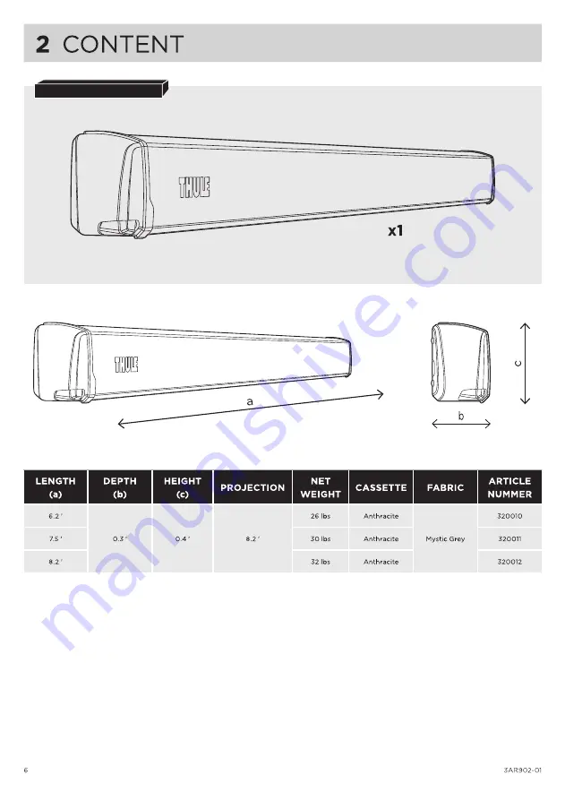 Thule Outland 320010 Скачать руководство пользователя страница 6