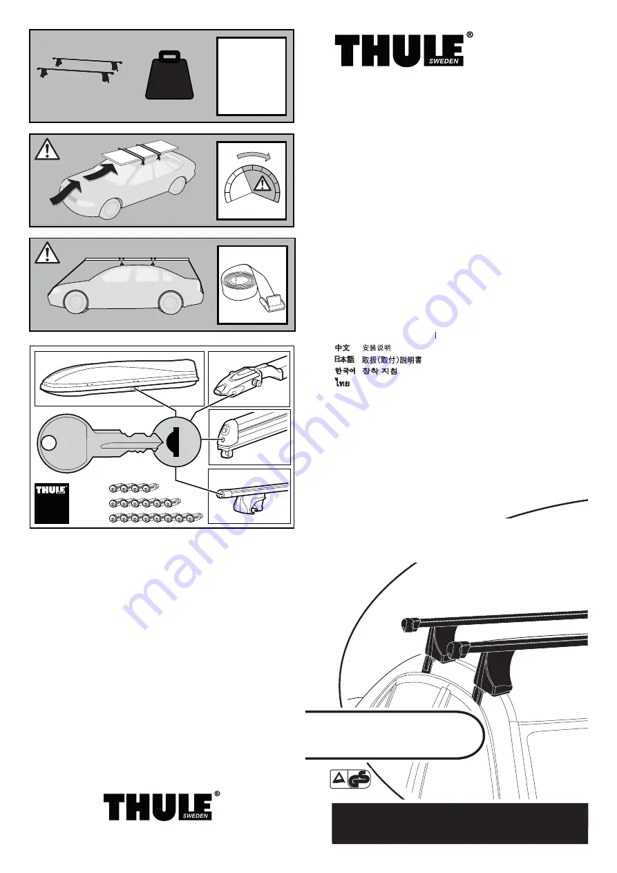 Thule Rapid 1278 Fitting Instructions Manual Download Page 1