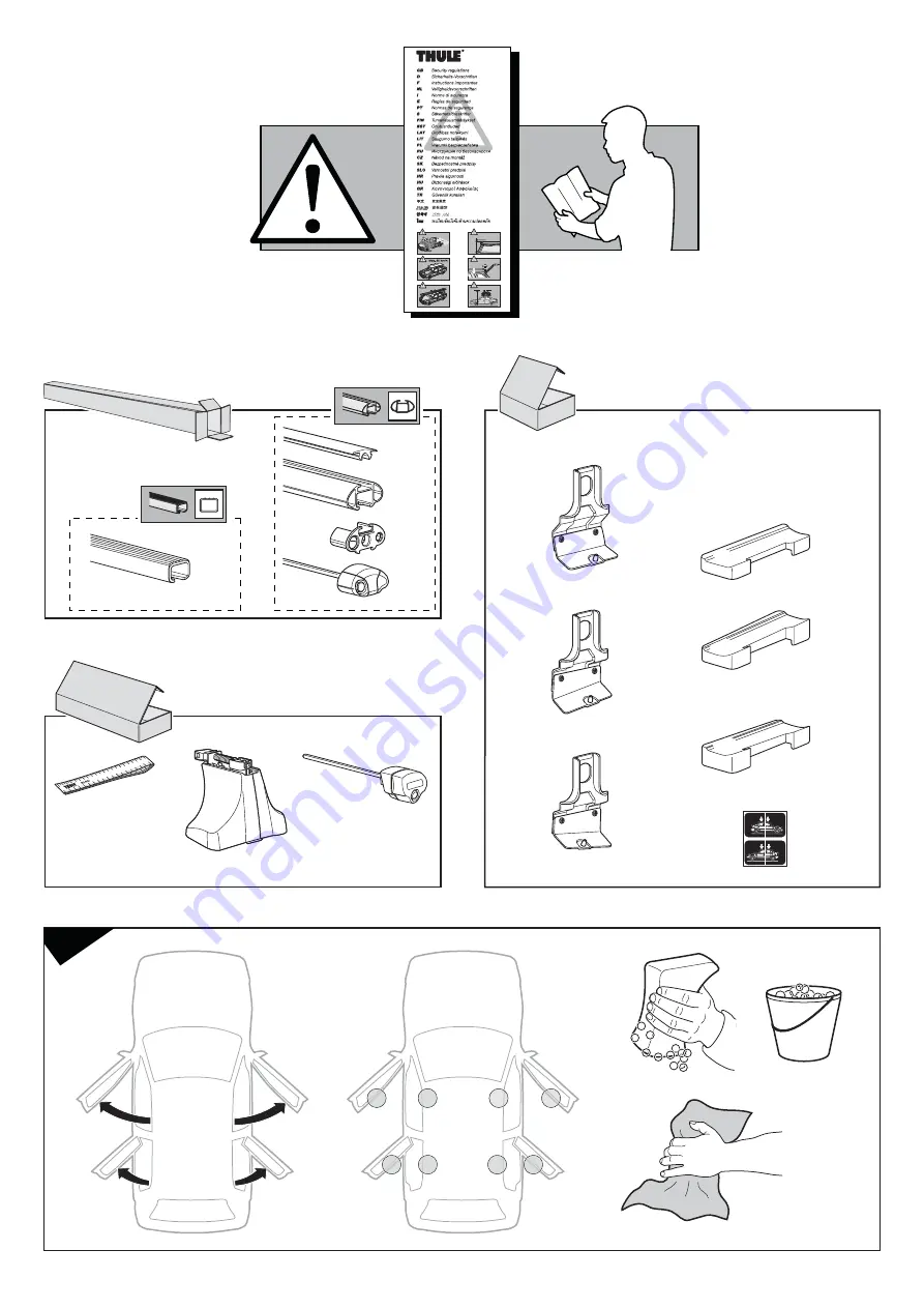 Thule Rapid 1449 Fitting Instructions Manual Download Page 2