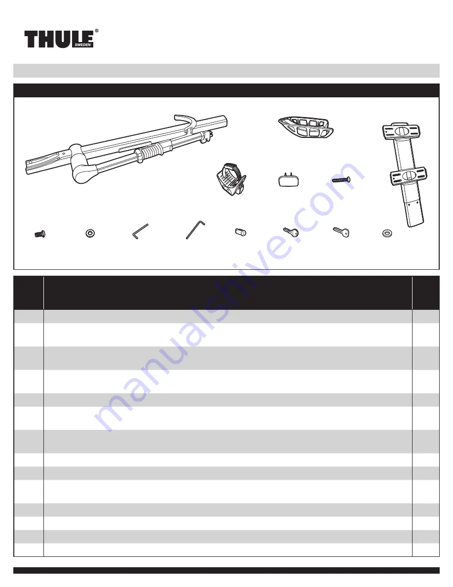 Thule T2 PRO 9036 User Manual Download Page 1