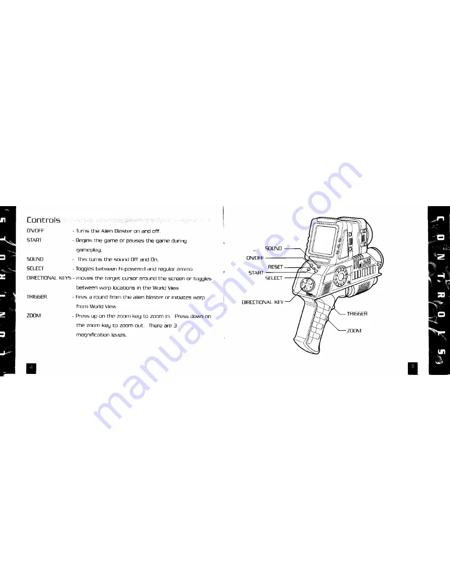 Tiger Electronics Alien Blaster 64-008 Instructions Manual Download Page 3