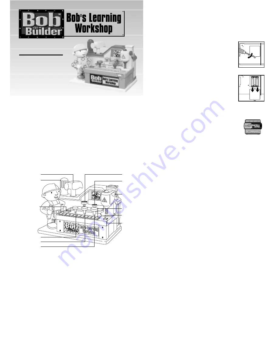 Tiger Electronics Bob's Learning Workshop Instructions Download Page 1
