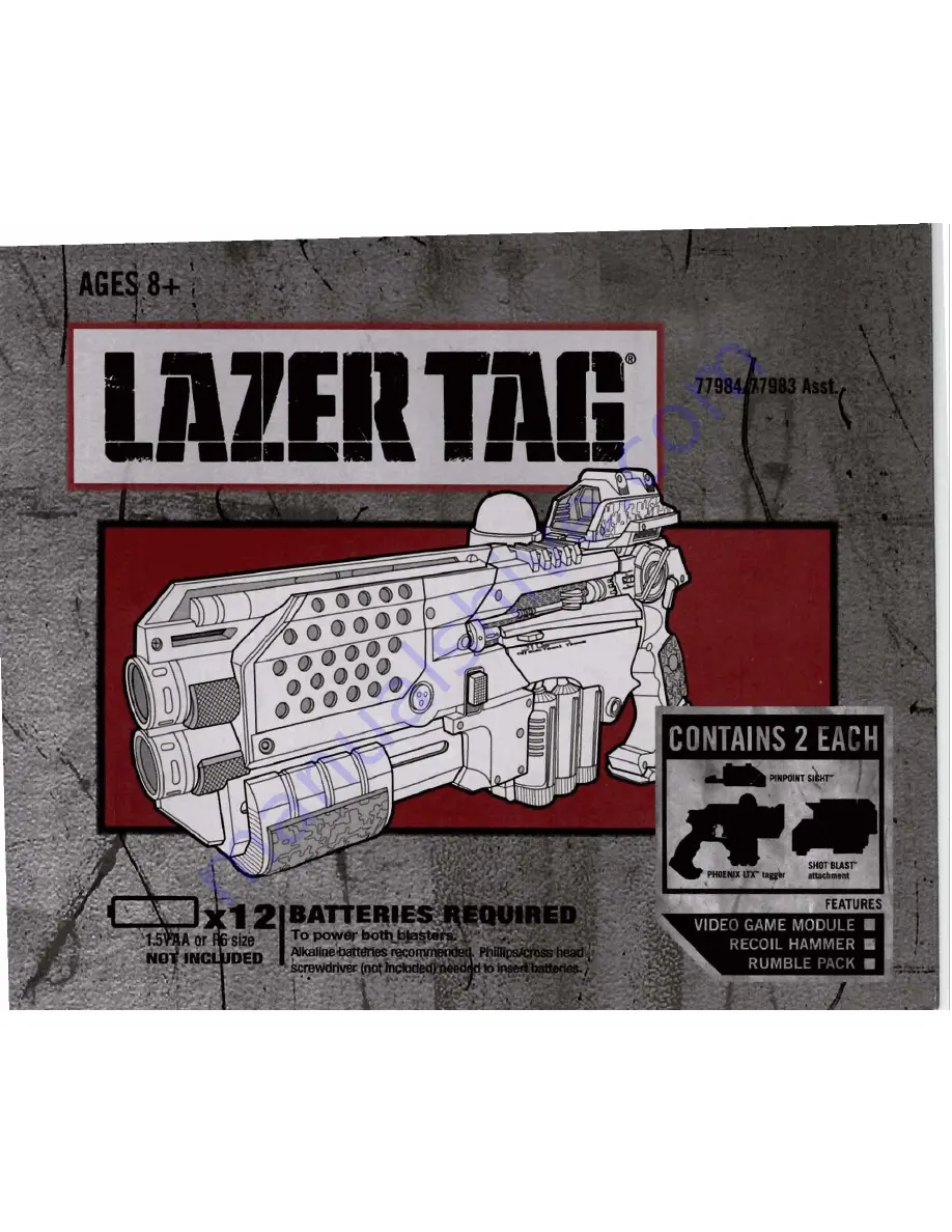 Tiger Electronics Lazer Tag 13744 Скачать руководство пользователя страница 1