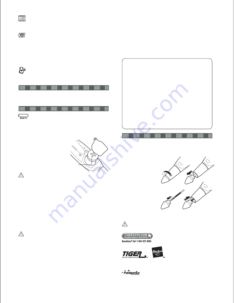 Tiger Electronics Neopets Shoyru Pen 70122/70121 Скачать руководство пользователя страница 4