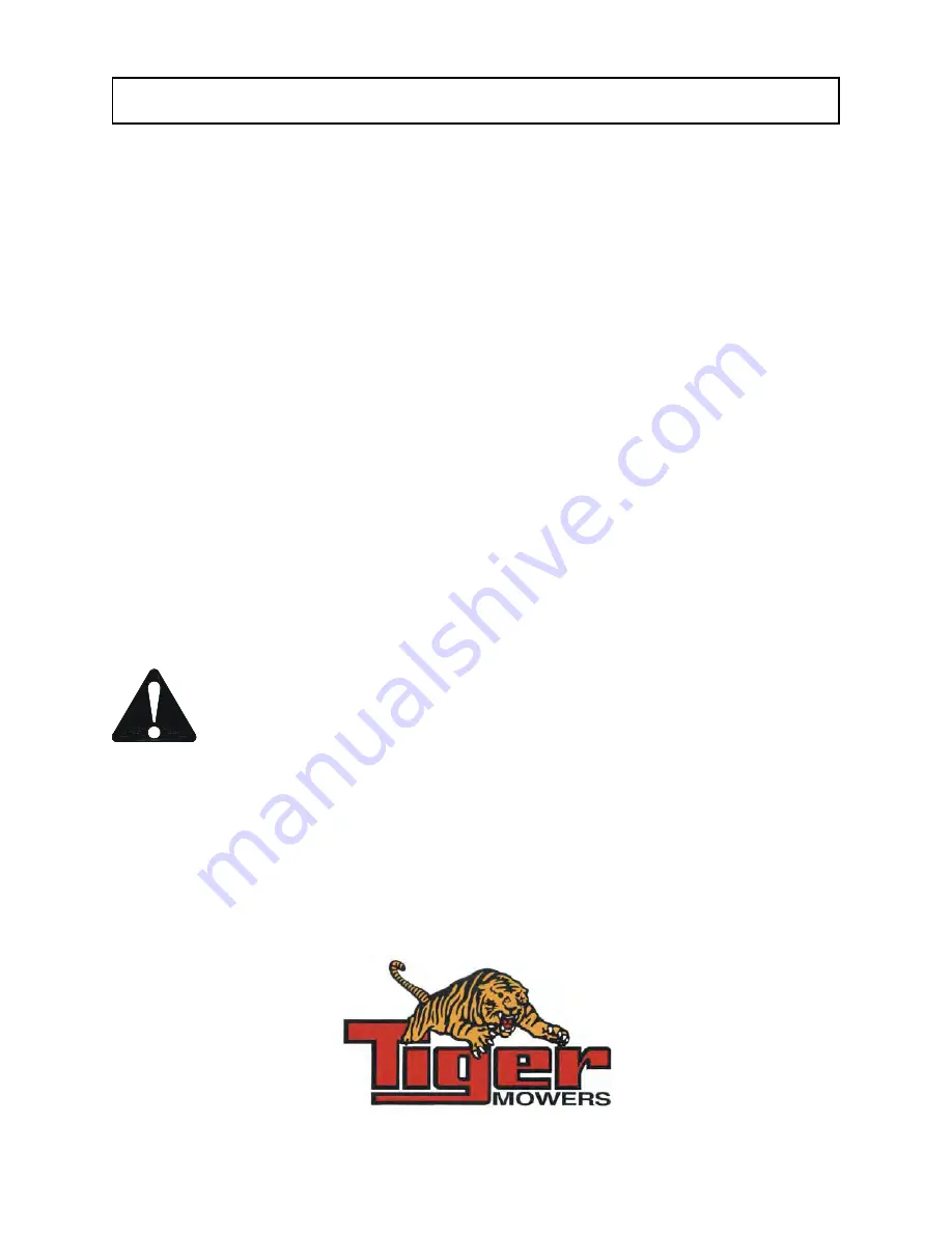 Tiger Mowers FLX10 Parts Manual Download Page 2